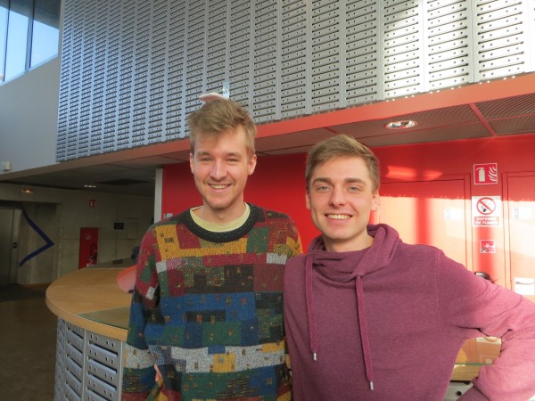 Martin et Manuel, les étudiants allemands en double diplôme à l'INSA de Strasbourg Crédit photo : Stéphanie Robert