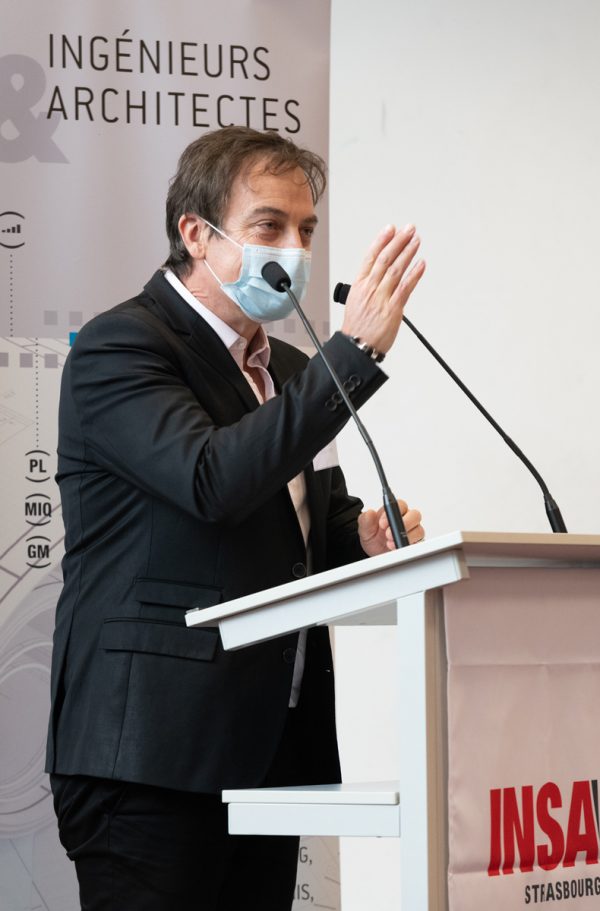 Christophe Bailly, président de l’association des diplômé.es Arts et Industries, membre fondateur de la fondation INSA Strasbourg